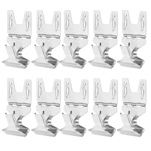 Ipetboom 10 Stück Teiliges Etikettenhalter Clips aus für Preisschilder und Werbung für Verkaufsstände Bekleidungsregale und Supermärkte Silber von Ipetboom