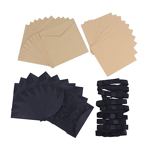 Ipetboom 10 Stück Teiliges Halloween Einladungskarten Schwarze Hohlgeschnittene Spinnennetz Design Festliche Einladungskarten für Business Party Hochzeit und Geburtstagsfeier von Ipetboom