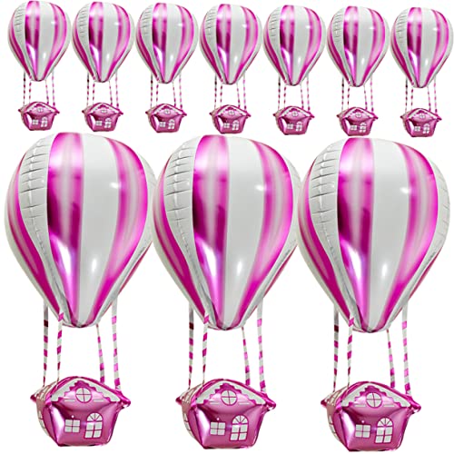 Ipetboom 10 Stück Teiliges Heißluftballon Folienballon für Geburtstagsfeiern Hochwertige Aluminium Luftballons für Kindergeburtstage und Festliche Dekorationen Rosa Ipetboom 10 Stück Teiliges Heißluftballon Folienballon für Geburtstagsfeiern Hochwertige Aluminium Luftballons für Kindergeburtstage und Festliche Dekorationen Rosa von Ipetboom
