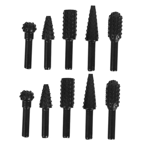 Ipetboom 10 Stück Teiliges Holzschnitzerei Fräser Set Robuste Raspel für Metallgravur und Polieren für Handwerk und Holzarbeiten Präzise und Vielseitig Einsetzbar von Ipetboom
