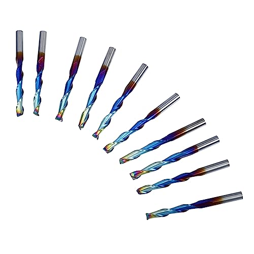 Ipetboom 10 Stück Teiliges Kugelkopf Fräser aus Wolframstahl Spiralfräser für Cnc Bearbeitung Langlebige Cutter Bits mit Hoher Effizienz und Einfacher Anwendung von Ipetboom