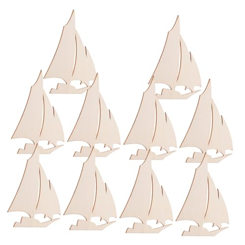 Ipetboom 10 Stück Teiliges Unfertige Holz Segelboote zum Selbergestalten Blanko Holz Dekoration für Nautische DIY Bastelprojekte Bemalung Wohnaccessoires für Party und Tischdeko Ipetboom 10 Stück Teiliges Unfertige Holz Segelboote zum Selbergestalten Blanko Holz Dekoration für Nautische DIY Bastelprojekte Bemalung Wohnaccessoires für Party und Tischdeko von Ipetboom