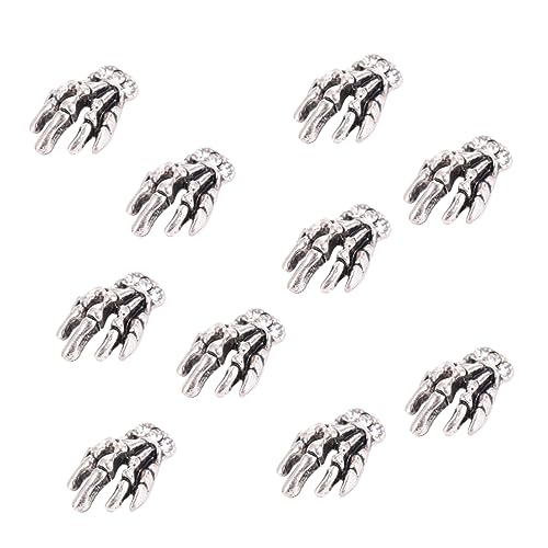 Ipetboom 10 Stück -nageldekoration Gefälscht Halloween-nageljuwel Aufkleber Nagel Charms Zubehör Skelett Nagel Charms Skeletthand Skelett Make-up Nieten Silver Kupfer Ipetboom 10 Stück -nageldekoration Gefälscht Halloween-nageljuwel Aufkleber Nagel Charms Zubehör Skelett Nagel Charms Skeletthand Skelett Make-up Nieten Silver Kupfer von Ipetboom