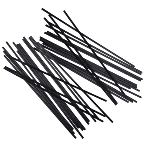 Ipetboom 100 Stück Aromatherapie Diffuser Stäbchen Schwarze Ersatz Aroma Sticks für Raumduft Bad Duftöl Diffusor Zubehör von Ipetboom