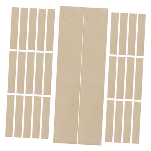 Ipetboom 100 Stück Kraftpapier Essstäbchenhüllen Wasserfest Einweg Bestecktaschen für Restaurantparty Hochzeitsparty Hygienisch Dicke Papiertüten für die Sichere Aufbewahrung von von Ipetboom
