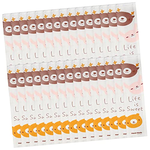 Ipetboom 100 Stück Lebensmittelverpackung Ölbeständige Papiertüten für Brot Donuts Kekse für Bäckereien Küchen Cafés und Snackgeschäfte von Ipetboom