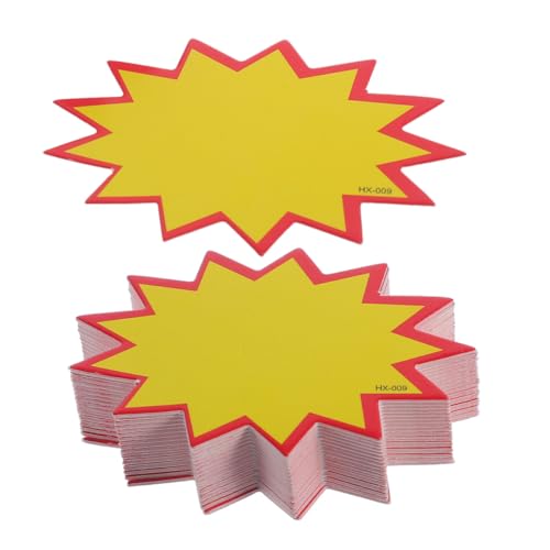 Ipetboom 100 Stück Preiswerte Beschreibbare Preisschilder aus Stabilem Papier in Gelb für Supermärkte Einzelhandel und Verkaufsaktionen zur Schnellen Vielseitigen Produktkennzeichnung Ipetboom 100 Stück Preiswerte Beschreibbare Preisschilder aus Stabilem Papier in Gelb für Supermärkte Einzelhandel und Verkaufsaktionen zur Schnellen Vielseitigen Produktkennzeichnung von Ipetboom
