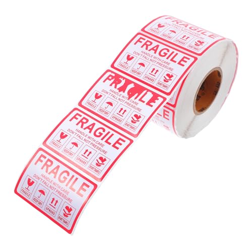 Ipetboom 1000 Stück Fragile Shipping Labels Selbstklebende Aufkleber für Zerbrechliche Handle With Care Aufkleber für Kartons und Versand von Elektronik von Ipetboom