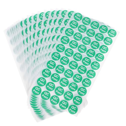 Ipetboom 1000 Stück Qc Passed Qualitätsaufkleber Selbstklebend Rund Qualitätsprüfungs Etiketten Langlebig Praktisch Vielseitig für Lager und Produktkennzeichnung Ipetboom 1000 Stück Qc Passed Qualitätsaufkleber Selbstklebend Rund Qualitätsprüfungs Etiketten Langlebig Praktisch Vielseitig für Lager und Produktkennzeichnung von Ipetboom