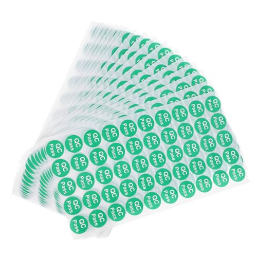 Ipetboom 1000 Stück Qualitätskontrolle Aufkleber Rund Selbstklebend Nonresidual Adhesive Prüfsiegel für Lager Produkte Kennzeichnung und Organisation Ipetboom 1000 Stück Qualitätskontrolle Aufkleber Rund Selbstklebend Nonresidual Adhesive Prüfsiegel für Lager Produkte Kennzeichnung und Organisation von Ipetboom