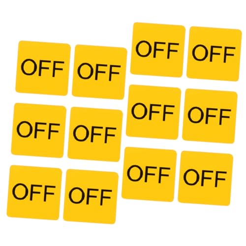Ipetboom 12 Blatt PVC Warnaufkleber Off Schalter Label Selbstklebend Langlebig Leuchtend Sicherer Schutz für Elektrische Anlagen Maschinen und Kinderspielzimmer Leicht Anzubringen und Ipetboom 12 Blatt PVC Warnaufkleber Off Schalter Label Selbstklebend Langlebig Leuchtend Sicherer Schutz für Elektrische Anlagen Maschinen und Kinderspielzimmer Leicht Anzubringen und von Ipetboom