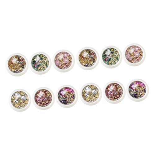 Ipetboom 12 Sätze Maniküre-verzierung Nailart-kristalle Nagel Pailletten Strasssteine für Nägel Nailart-strasssteine Maniküre-edelsteine Nagel Kunst Aufkleber Nagelkunstzubehör Ipetboom 12 Sätze Maniküre-verzierung Nailart-kristalle Nagel Pailletten Strasssteine für Nägel Nailart-strasssteine Maniküre-edelsteine Nagel Kunst Aufkleber Nagelkunstzubehör von Ipetboom