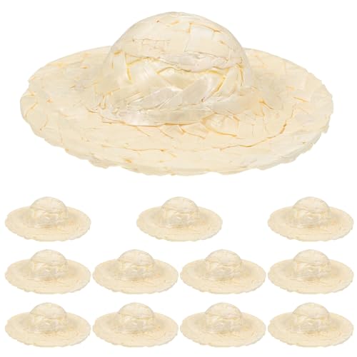 Ipetboom 12 Stück Mini Strohhüte Wunderschöne Gewebte Puppenhüte für Diy Bastelprojekte Foto Requisiten und Dekoration für Partys und Kreative Anlässe Ipetboom 12 Stück Mini Strohhüte Wunderschöne Gewebte Puppenhüte für Diy Bastelprojekte Foto Requisiten und Dekoration für Partys und Kreative Anlässe von Ipetboom