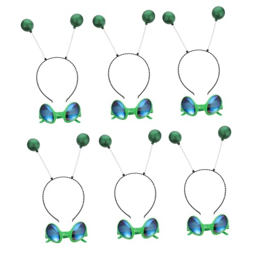 Ipetboom 12 Stück Teiliges Grünes Saucer Man Party Headset mit Lustigen Brillen Flexibles Festival Zubehör für Erwachsene und Geeignet für Karneval Maskerade und Bühnenauftritte Ipetboom 12 Stück Teiliges Grünes Saucer Man Party Headset mit Lustigen Brillen Flexibles Festival Zubehör für Erwachsene und Geeignet für Karneval Maskerade und Bühnenauftritte von Ipetboom