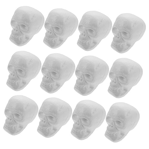 Ipetboom 12 Stück Teiliges Halloween Schädelköpfe Hängende Dekoration Schaumstoff Ornamente für Grusel bei Festen und Partys für und Außendekoration Ipetboom 12 Stück Teiliges Halloween Schädelköpfe Hängende Dekoration Schaumstoff Ornamente für Grusel bei Festen und Partys für und Außendekoration von Ipetboom