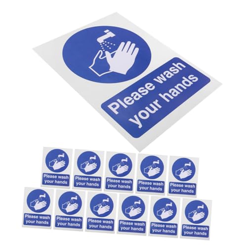 Ipetboom 12 Stück Teiliges Handwasch aufkleber Badezimmerwand Selbstklebende Hygieneschilder Einfache Installation Stilvolles Design für Zuhause Schule Büro zur Handwascherinnerung Ipetboom 12 Stück Teiliges Handwasch aufkleber Badezimmerwand Selbstklebende Hygieneschilder Einfache Installation Stilvolles Design für Zuhause Schule Büro zur Handwascherinnerung von Ipetboom