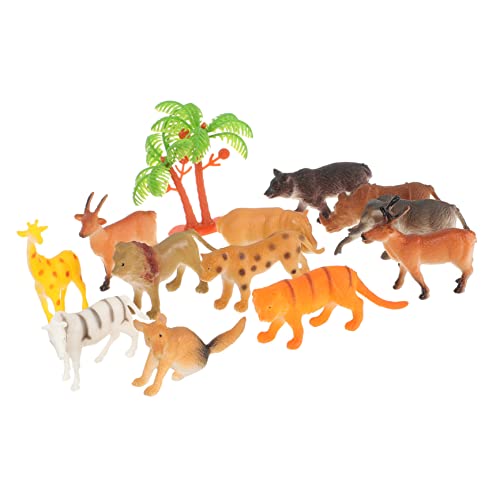 Ipetboom 12 Stück Teiliges Kleine Waldtiere Figuren aus Robustem Kunststoff Detailreiche Deko Figuren für Kreative Tiermodelle als Partygeschenk und Waldtier Kuchen Topper von Ipetboom