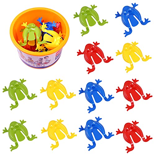 Ipetboom 12-Teiliges Springendes Frösche-Spielzeug Aus Kunststoff Mit Eimer Hüpfendes Froschspielzeug Mit Fingerdruck-Froschpullover Für Kinderpartybevorzugungsspiele Ipetboom 12-Teiliges Springendes Frösche-Spielzeug Aus Kunststoff Mit Eimer Hüpfendes Froschspielzeug Mit Fingerdruck-Froschpullover Für Kinderpartybevorzugungsspiele von Ipetboom