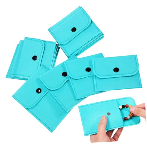 Ipetboom 12Stücke Schmuckbeutel Kordelzug Taschen Praktische Aufbewahrung für Ohrringe Armbänder Halsketten Stilvolle Schmuckverpackung für Kleine von Ipetboom