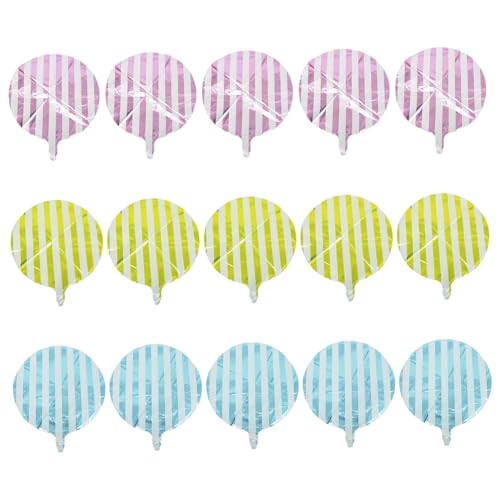 Ipetboom 15 Stück Runde Streifenballons Pastellfarben Teiliges für Hochzeiten und Partys Folienballons für Stilvolle Dekorationen und Unvergessliche Ipetboom 15 Stück Runde Streifenballons Pastellfarben Teiliges für Hochzeiten und Partys Folienballons für Stilvolle Dekorationen und Unvergessliche von Ipetboom