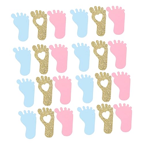 Ipetboom 150 Stück Babyfüße Konfetti Bunt Schimmernd Party Dekoration Gender Reveal Geburtstagsfeier Tischdeko Leichtes für Familie Ipetboom 150 Stück Babyfüße Konfetti Bunt Schimmernd Party Dekoration Gender Reveal Geburtstagsfeier Tischdeko Leichtes für Familie von Ipetboom