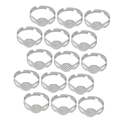 Ipetboom 15Stücke DIY Ringrohlinge Verstellbare Edelstahlringbasen Blanko Für Schmuckherstellung Bastelprojekte Große Innendurchmesser Von Einfach Zu Gestalten Ipetboom 15Stücke DIY Ringrohlinge Verstellbare Edelstahlringbasen Blanko Für Schmuckherstellung Bastelprojekte Große Innendurchmesser Von Einfach Zu Gestalten von Ipetboom