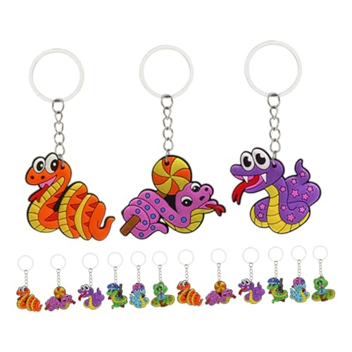Ipetboom 18 Stück Teiliges Schlangen Schlüsselanhänger Kreative Tieranhänger für Taschen Schlüssel Armbänder Vielseitig Verwendbar Bunte Designs Mitgebsel für Kindergeburtstag und Ipetboom 18 Stück Teiliges Schlangen Schlüsselanhänger Kreative Tieranhänger für Taschen Schlüssel Armbänder Vielseitig Verwendbar Bunte Designs Mitgebsel für Kindergeburtstag und von Ipetboom