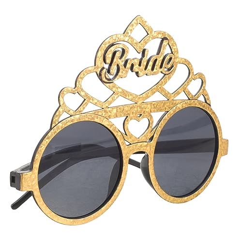 Ipetboom 1Paar Brautparty Brillen Goldene Brautbrillen Für Junggesellenabschiede Langlebig Foto Requisite Für Hochzeitsfeiern Robustem Gefertigt von Ipetboom