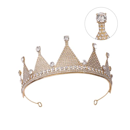 Ipetboom 1Stk Regenbogenkrone Vintage Prinzessin Tiara Brautaccessoires Kopfschmuck für den Abschlussball wedding hair accessories women Geburtstagskrone braut haarband Golden Ipetboom 1Stk Regenbogenkrone Vintage Prinzessin Tiara Brautaccessoires Kopfschmuck für den Abschlussball wedding hair accessories women Geburtstagskrone braut haarband Golden von Ipetboom