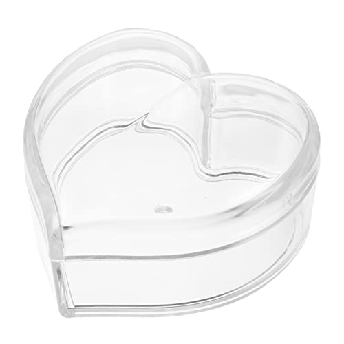 Ipetboom 1Stück Herzförmige Aufbewahrungsbox Schmuckschatulle für Halsketten Ohrringe Armbänder für Zuhause Reisen Große Kapazität von Ipetboom