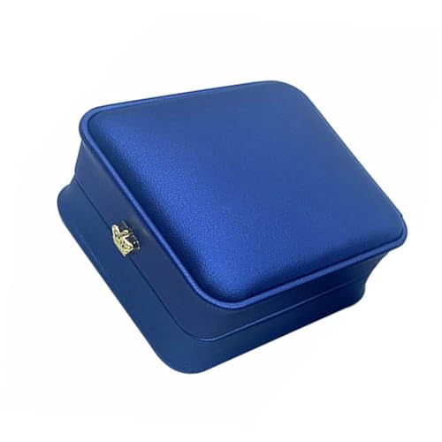 Ipetboom 1Stück Hochwertige PU Schmuckschatulle Aufbewahrungsbox für Ringe Ohrringe Anhänger Stilvolle Schmuckverpackung für Reisen von Ipetboom