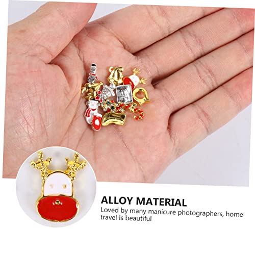 Ipetboom 2 Boxen Boxen Weihnachts Nagelkunst Strasssteine Legierung Nagel Schmuck Maniküre Dekoration Diy Nail Art Charms Festliche Nagelverzierung von Ipetboom