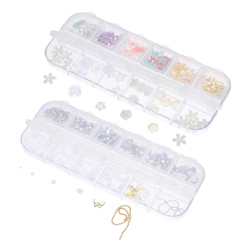 Ipetboom 2 Boxen Nail Charms aus Boxen Perlenkette Nageldekorationen für Maniküre Zubehör für Kunstnägel für Diy Nageldesign und Besondere Anlässe Ipetboom 2 Boxen Nail Charms aus Boxen Perlenkette Nageldekorationen für Maniküre Zubehör für Kunstnägel für Diy Nageldesign und Besondere Anlässe von Ipetboom
