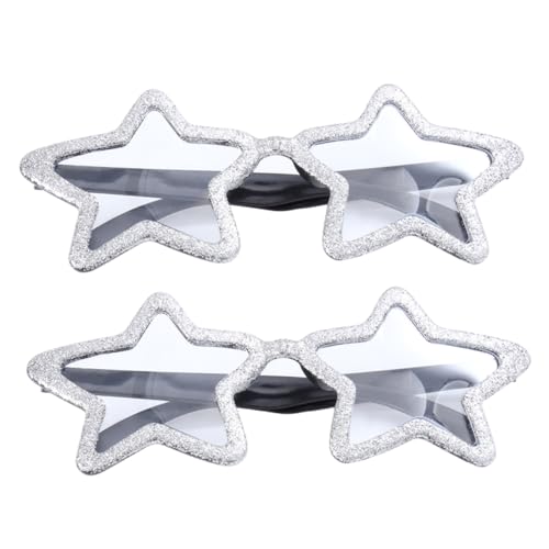 Ipetboom 2 Paare Pentagramm-Brille verkleiden lustige sonnenbrillen party lustige brillen party erwachsene festival brillen sonnenbrille sternform Plastik Silver Ipetboom 2 Paare Pentagramm-Brille verkleiden lustige sonnenbrillen party lustige brillen party erwachsene festival brillen sonnenbrille sternform Plastik Silver von Ipetboom