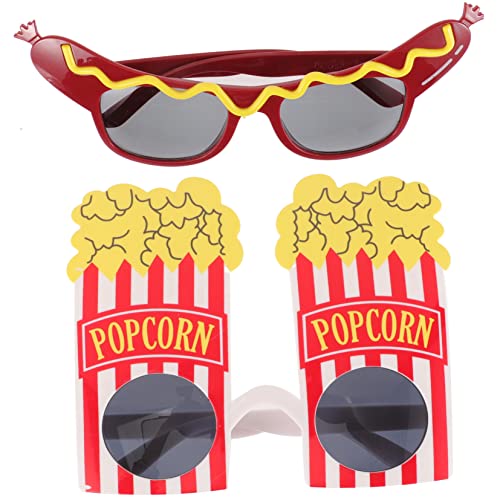 Ipetboom 2 Paare lustige Brille Sonnenbrille in Hot-Dog-Form lustige sonnenbrille für erwachsene albern Gläser Party lustige Foto-Requisiten-Brille neuartige Brillen Abs Ipetboom 2 Paare lustige Brille Sonnenbrille in Hot-Dog-Form lustige sonnenbrille für erwachsene albern Gläser Party lustige Foto-Requisiten-Brille neuartige Brillen Abs von Ipetboom