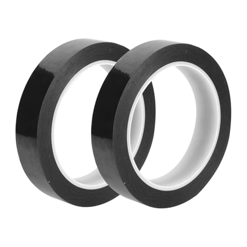 Ipetboom 2 Rollen Hochtemperaturbeständiges Isolierband Schwarz Hitzebeständiges Spannungsfestes Klebeband für Elektronische Bauteile Sublimation Starke Haftung Rückstandsfrei von Ipetboom