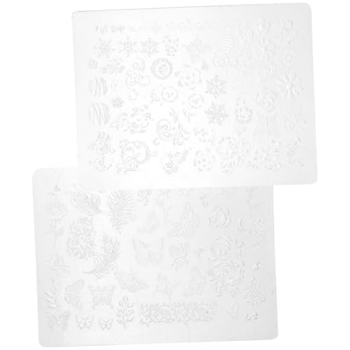 Ipetboom 2 STÜCK Teiliges Silikon Nagel Schablonen Flexible Maniküre Stencil mit Klaren Mustern Langlebig und Vielseitig für Natürliche Nägel Nagellack Acryl und UV Gel für Detailliertes Ipetboom 2 STÜCK Teiliges Silikon Nagel Schablonen Flexible Maniküre Stencil mit Klaren Mustern Langlebig und Vielseitig für Natürliche Nägel Nagellack Acryl und UV Gel für Detailliertes von Ipetboom