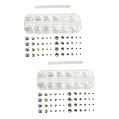 Ipetboom 2 Sätze Flatboden -Diamantnagelschmuck Polieren Maniküre Strasssteine nagel edelsteine Nägel Kunst UV Nageldiamanten Strasssteine winzige Nageledelsteine Glas Ipetboom 2 Sätze Flatboden -Diamantnagelschmuck Polieren Maniküre Strasssteine nagel edelsteine Nägel Kunst UV Nageldiamanten Strasssteine winzige Nageledelsteine Glas von Ipetboom