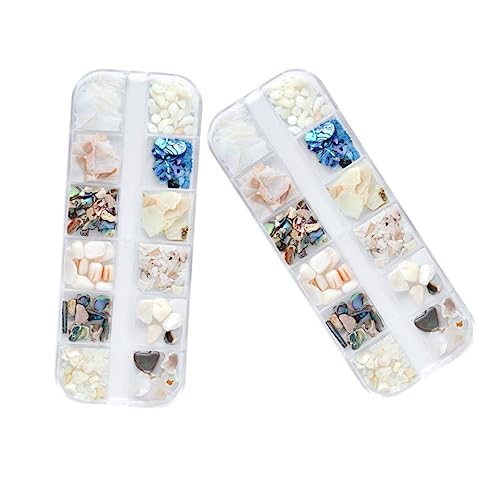 Ipetboom 2 Sätze Natürliche Nagelkunst Deko Set Shell Flake Nagelornament Maniküre Zubehör Langlebig Leicht für Damen Kreative DIY Nagelverzierung Eleganter Look Ipetboom 2 Sätze Natürliche Nagelkunst Deko Set Shell Flake Nagelornament Maniküre Zubehör Langlebig Leicht für Damen Kreative DIY Nagelverzierung Eleganter Look von Ipetboom