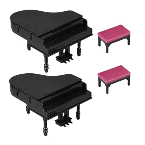 Ipetboom 2 Sätze Puppenhaus Piano mit Bank Detailreiche Musikinstrumente für Miniaturlandschaften und Heimdekoration für Sammler und Musikliebhaber Ipetboom 2 Sätze Puppenhaus Piano mit Bank Detailreiche Musikinstrumente für Miniaturlandschaften und Heimdekoration für Sammler und Musikliebhaber von Ipetboom