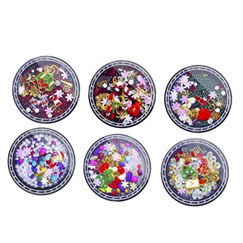 Ipetboom 2 Sätze Weihnachts Nagelkunst Ornamente Schneeflocken Nagelaufkleber Weihnachts Maniküre Charms Weihnachts Nagel Strasssteine Nagelkunst Charms Weihnachts Nagelkunst 6Boxen*2 Ipetboom 2 Sätze Weihnachts Nagelkunst Ornamente Schneeflocken Nagelaufkleber Weihnachts Maniküre Charms Weihnachts Nagel Strasssteine Nagelkunst Charms Weihnachts Nagelkunst 6Boxen*2 von Ipetboom