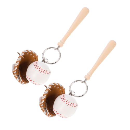 Ipetboom 2 Stück Baseball Schlüsselanhänger Softball Anhänger Karabiner Taschenanhänger Sportparty Khaki Ipetboom 2 Stück Baseball Schlüsselanhänger Softball Anhänger Karabiner Taschenanhänger Sportparty Khaki von Ipetboom