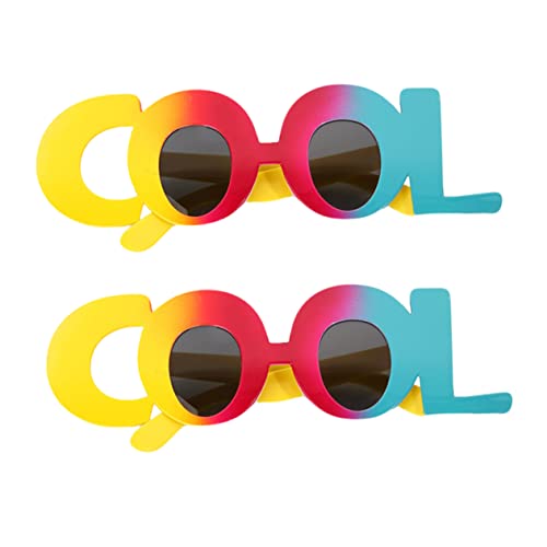 Ipetboom 2 Stück Brille Zum Fotografieren Coole Buchstaben- Brille Männer Frauen Männer Fotografie Brillen Lustig Party Damen Retro-brille Funky Abs Colorful Ipetboom 2 Stück Brille Zum Fotografieren Coole Buchstaben- Brille Männer Frauen Männer Fotografie Brillen Lustig Party Damen Retro-brille Funky Abs Colorful von Ipetboom