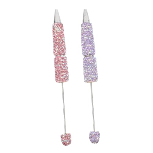 Ipetboom 2 Stück Diamant-Kugelschreiber bleistifte Stift aus Messing Kugelschreiberminen mit Perlen Kristallstift Weltraumstifte Filzstifte flauschiger Stift Strasssteine Ipetboom 2 Stück Diamant-Kugelschreiber bleistifte Stift aus Messing Kugelschreiberminen mit Perlen Kristallstift Weltraumstifte Filzstifte flauschiger Stift Strasssteine von Ipetboom