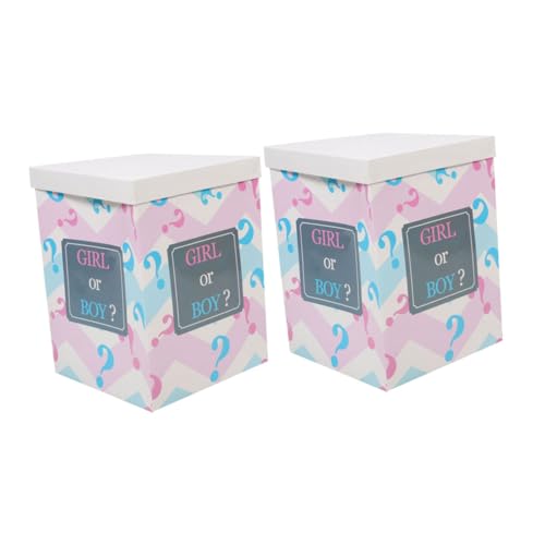 Ipetboom 2 Stück Gender Reveal Papierboxen für Jungen und Mädchen Sichere Shower Deko Faltbare mit Buchstaben Ballonbox für Geburtstags und Geschlechtsverkündungsfeiern Ipetboom 2 Stück Gender Reveal Papierboxen für Jungen und Mädchen Sichere Shower Deko Faltbare mit Buchstaben Ballonbox für Geburtstags und Geschlechtsverkündungsfeiern von Ipetboom