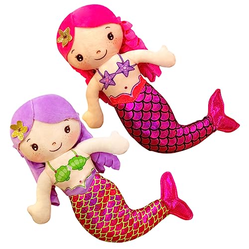 Ipetboom 2 Stück Meerjungfrau Puppen Meerjungfrau Spielzeuge für Cartoon Kuschelpuppen für Dekoration für Kinderzimmer und Themenpartys Ipetboom 2 Stück Meerjungfrau Puppen Meerjungfrau Spielzeuge für Cartoon Kuschelpuppen für Dekoration für Kinderzimmer und Themenpartys von Ipetboom