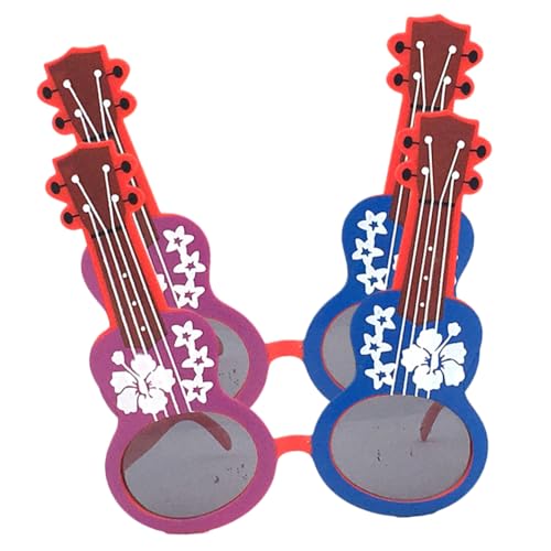 Ipetboom 2 Stück Partybrillen Leichtes Design Elektrogitarre Form Partybrille Partyzubehör Musikfest Zubehör von Ipetboom