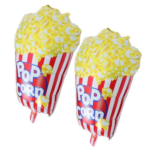 Ipetboom 2 Stück Popcorn Folienballons Große Luftballons für Filmabende Kindergeburtstage und Partys Dekoration für Halloween und Karneval von Ipetboom