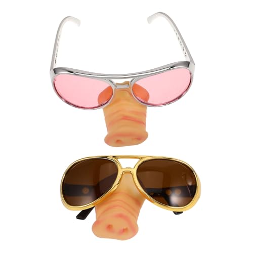 Ipetboom 2 Stück Schweinebechbrille Für Cosplay Partybrille Kostümzubehör für Rollenspiele Cartoonbrille gläser Requisiten für Fotoautomaten lustige brille für party Scherzbrille Ipetboom 2 Stück Schweinebechbrille Für Cosplay Partybrille Kostümzubehör für Rollenspiele Cartoonbrille gläser Requisiten für Fotoautomaten lustige brille für party Scherzbrille von Ipetboom
