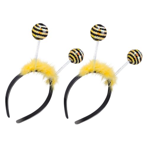 Ipetboom 2 Stück Verstellbares Bienen Haarreif mit Feder Boppern Weicher Kopfschmuck für Party Karneval und Geburtstagsfeiern Damen und Mädchen Farblich Sortierte Ipetboom 2 Stück Verstellbares Bienen Haarreif mit Feder Boppern Weicher Kopfschmuck für Party Karneval und Geburtstagsfeiern Damen und Mädchen Farblich Sortierte von Ipetboom